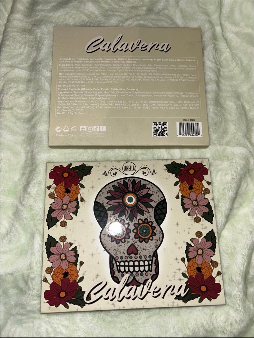 Lurella Calavena Skull Floral Eyeshadow Palette